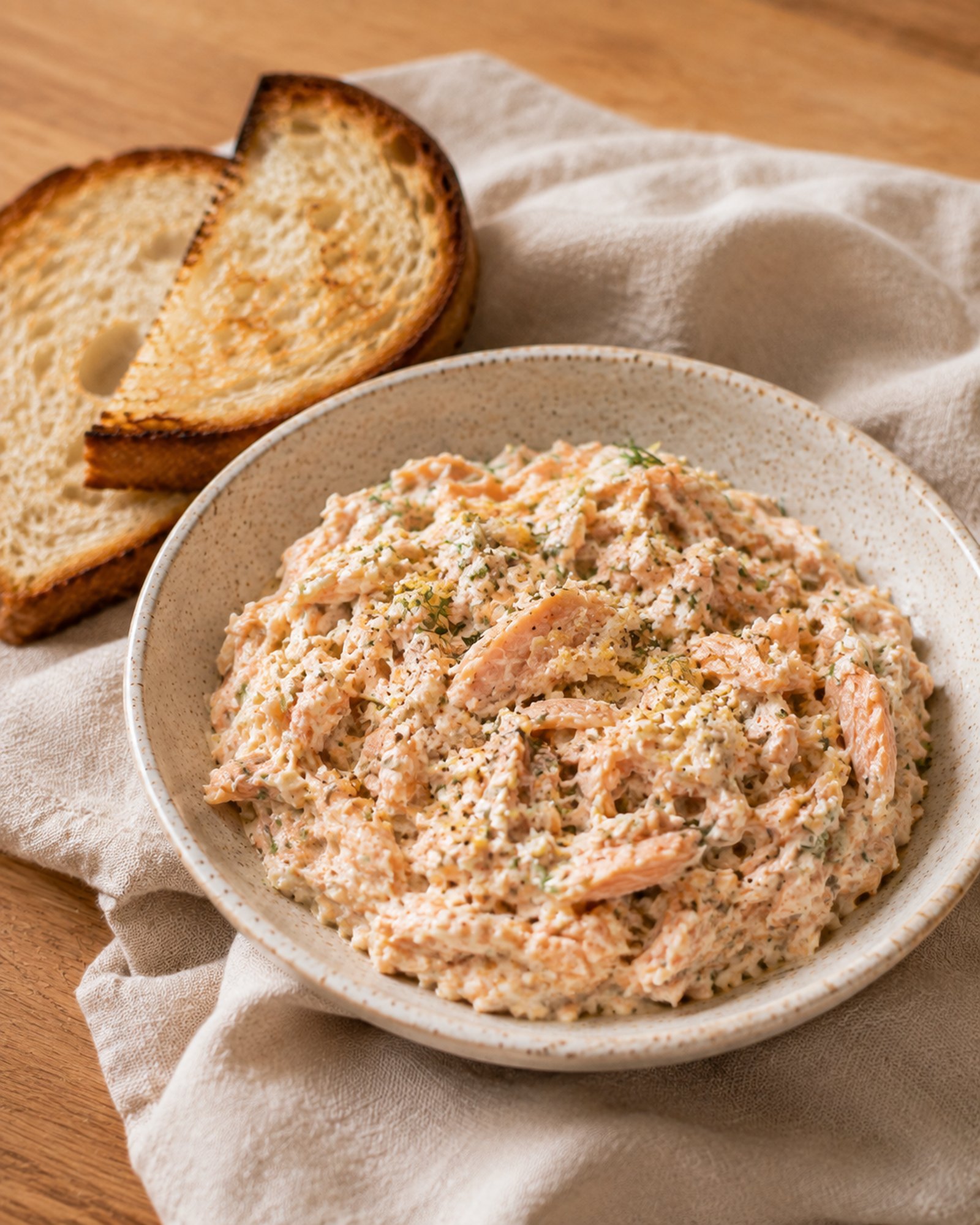 Hot-Smoked Trout Rillettes with Lemon, Fennel Seed & Crème Fraîche