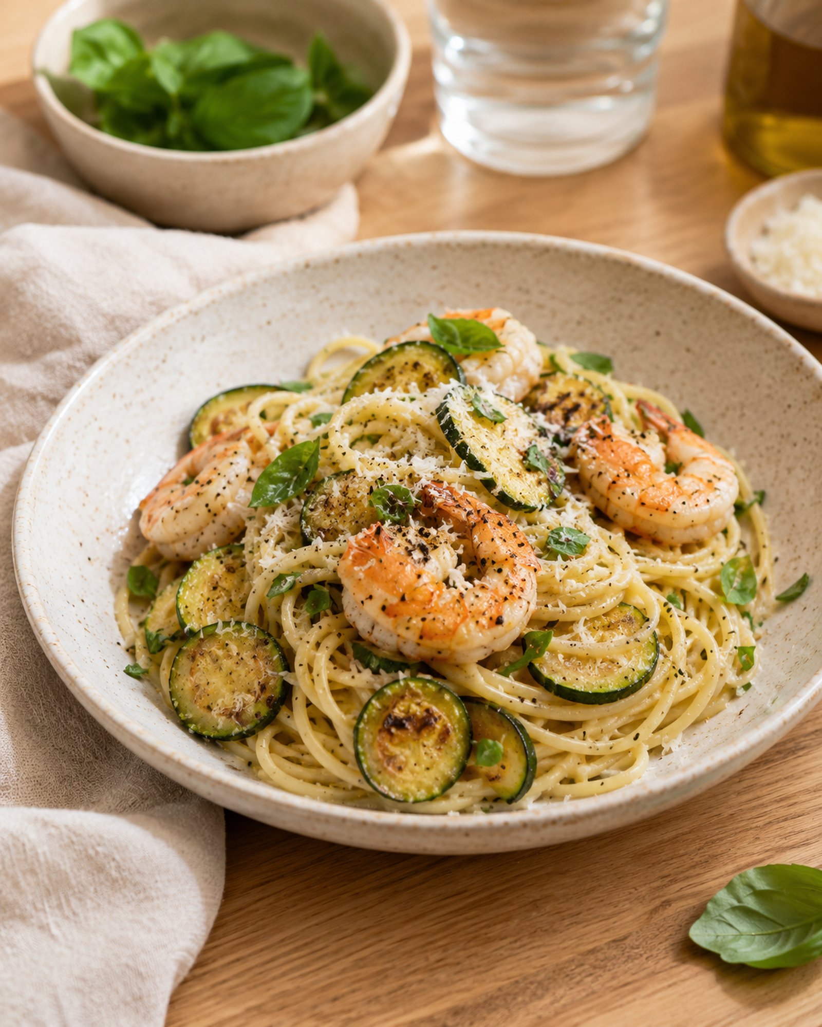 Pasta alla Nerano with Prawns & Parmigiano