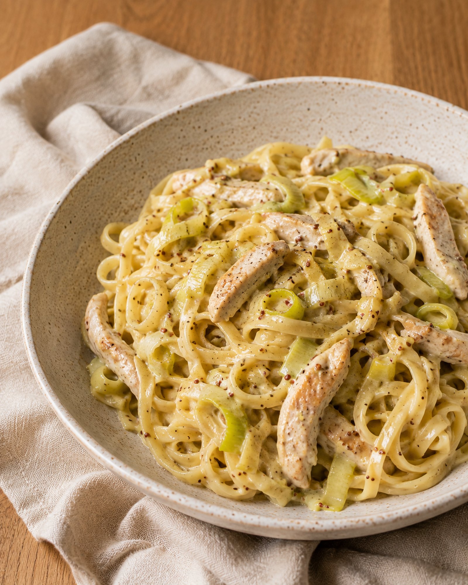 Chicken, Leek & Mustard Tagliatelle