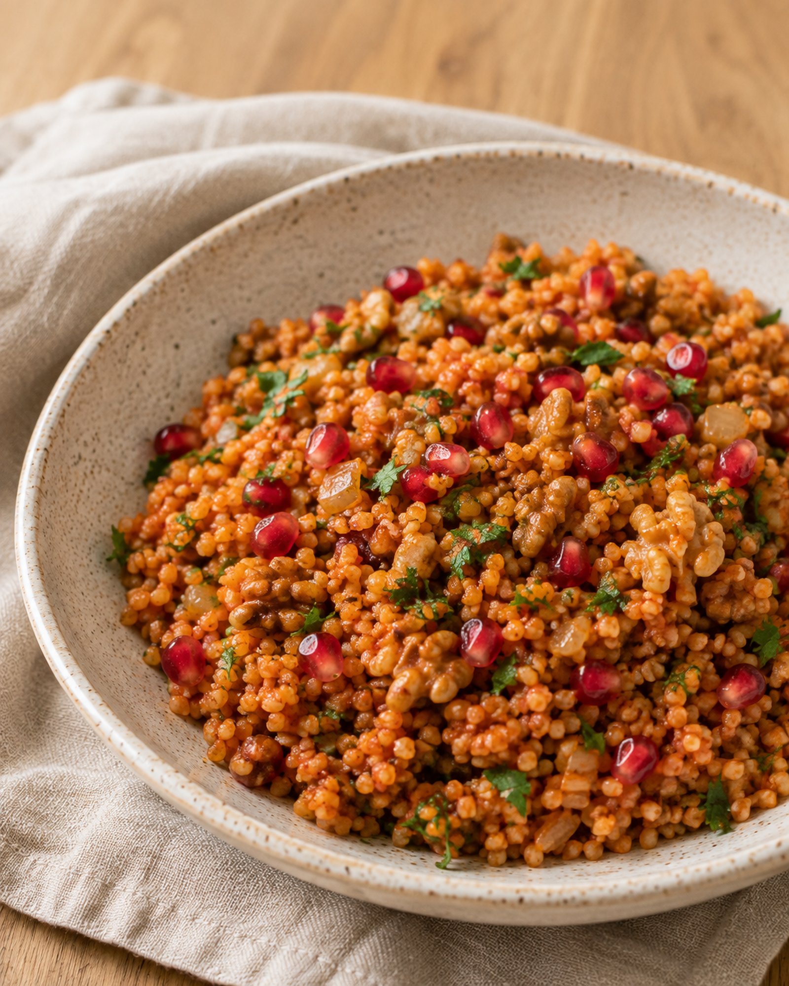 Tomato, Walnut & Pomegranate Bulgur