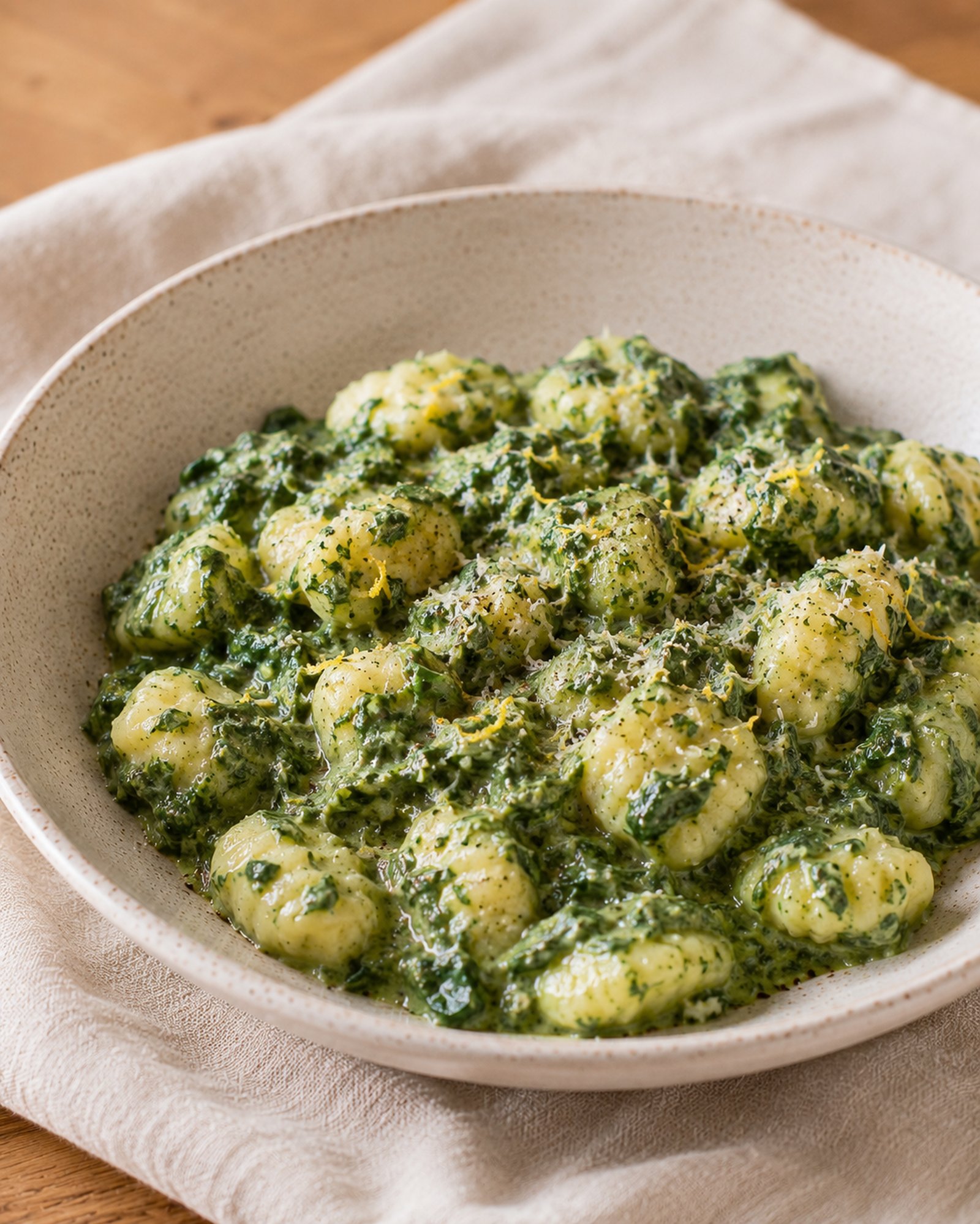Spinach, Lemon & Mascarpone Gnocchi Sauce