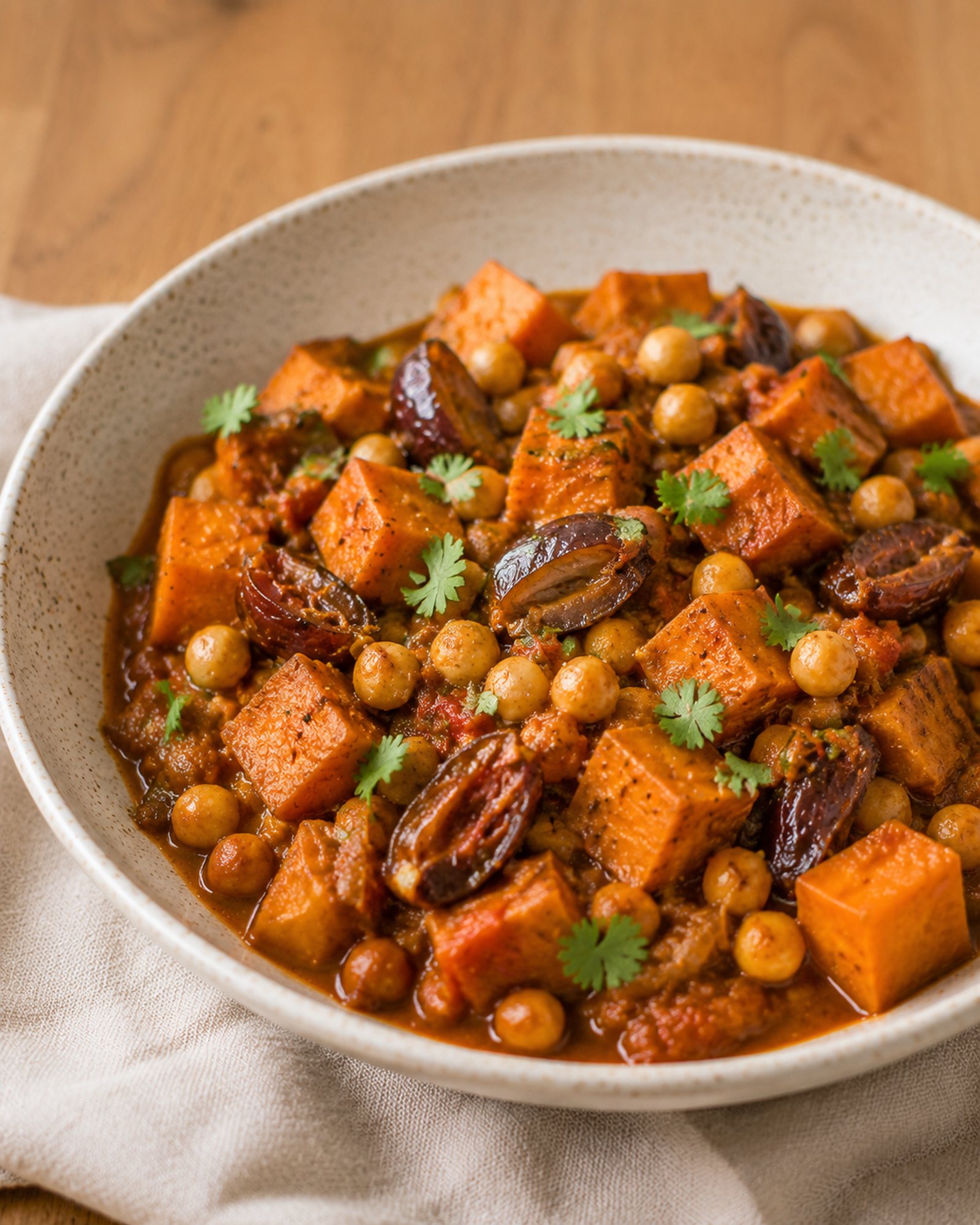 Sweet Potato, Chickpea & Date Tagine