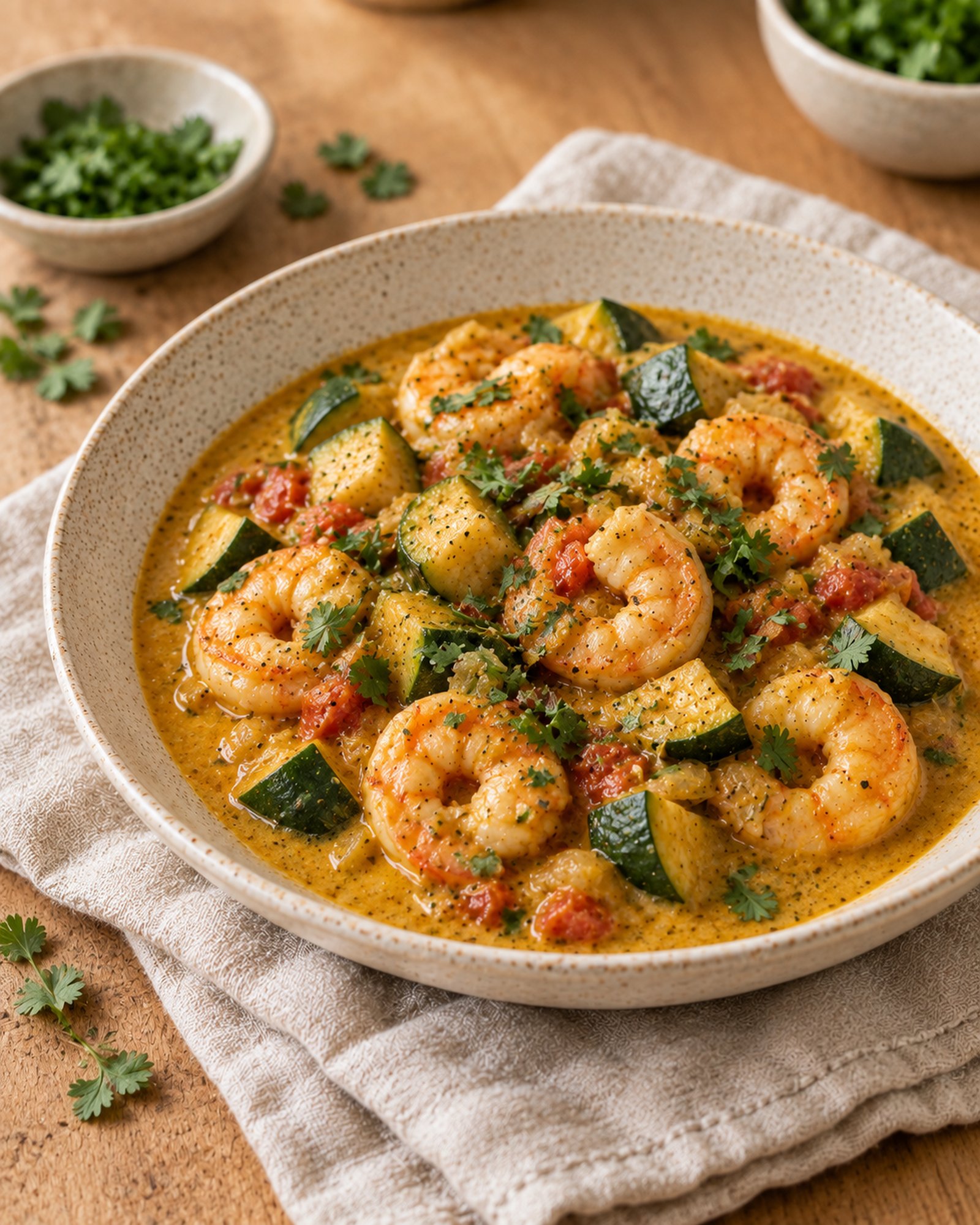 Prawn, Courgette & Coconut Curry