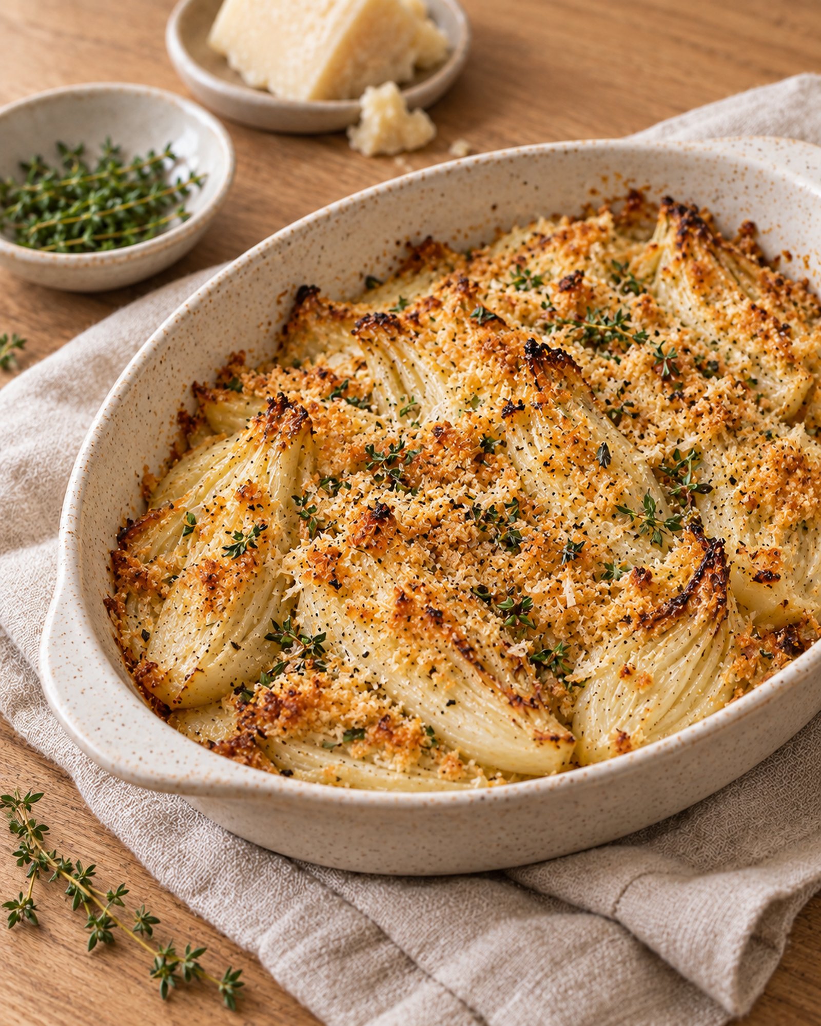 Fennel Gratin with Pecorino & Thyme