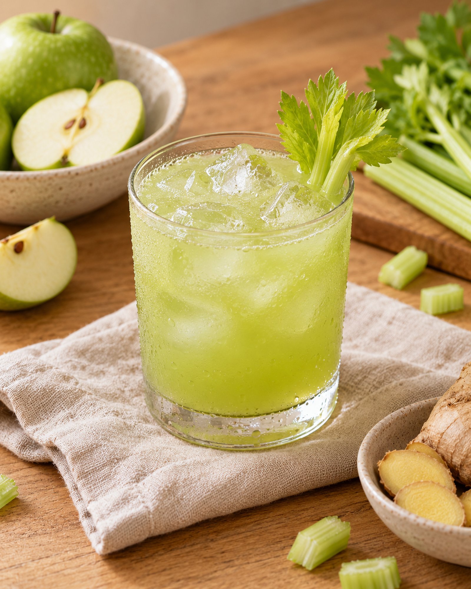 Green Apple, Celery & Ginger Cooler