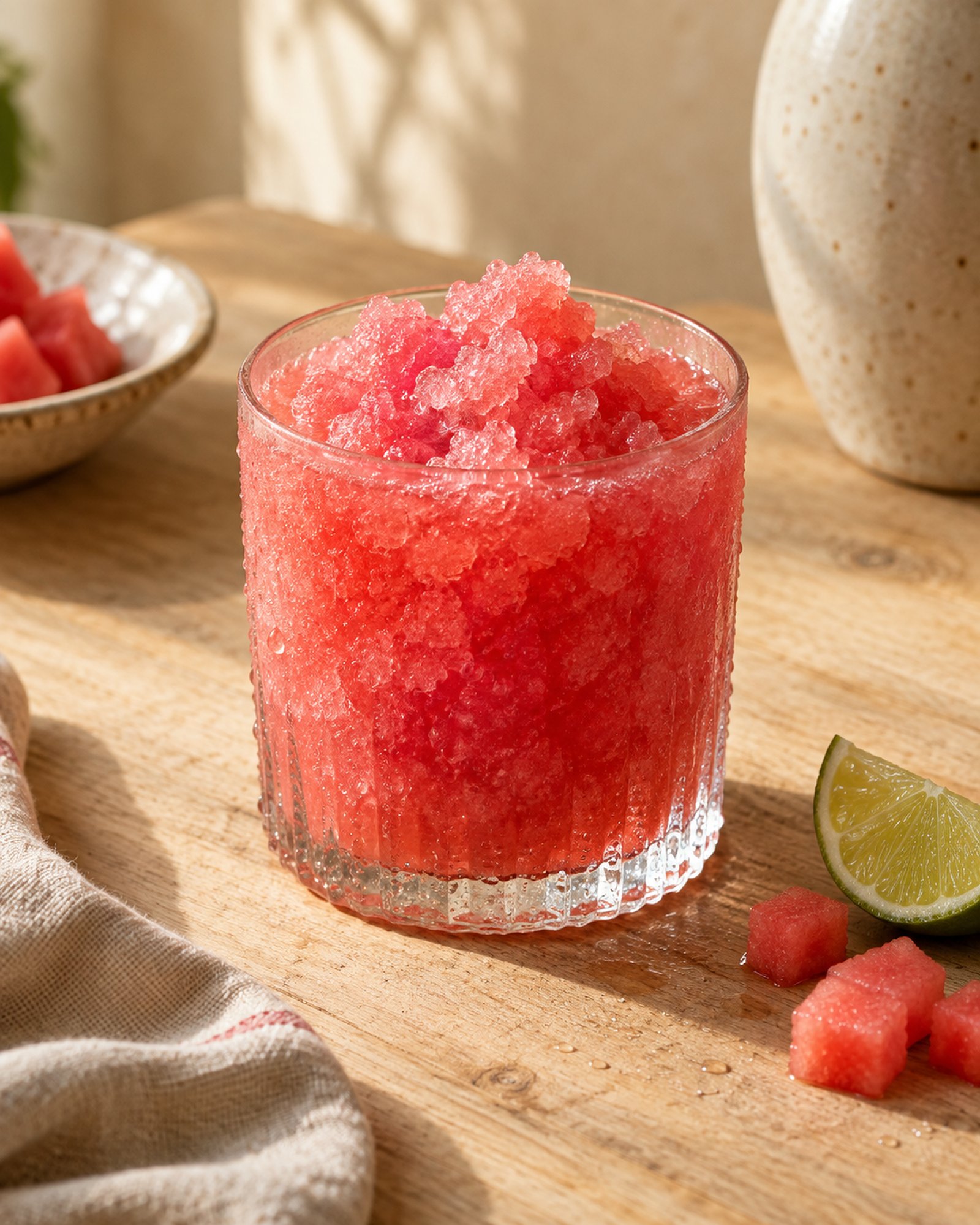 Prickly Pear & Watermelon Granita Drink