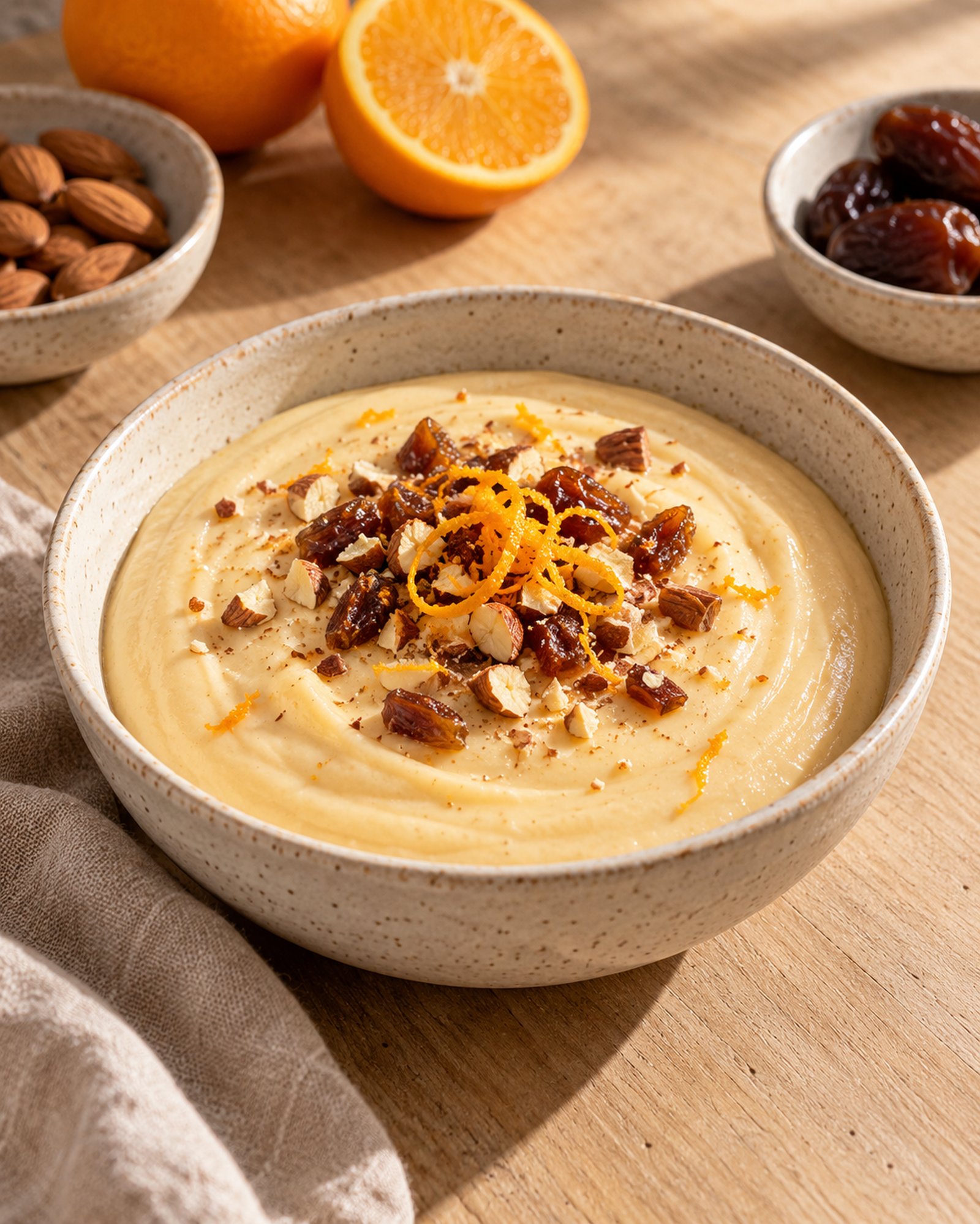 Orange, Almond & Date Dessert Cream